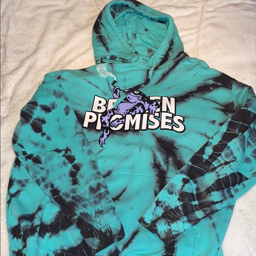 Broken Promises Smoking Frog Hoodie